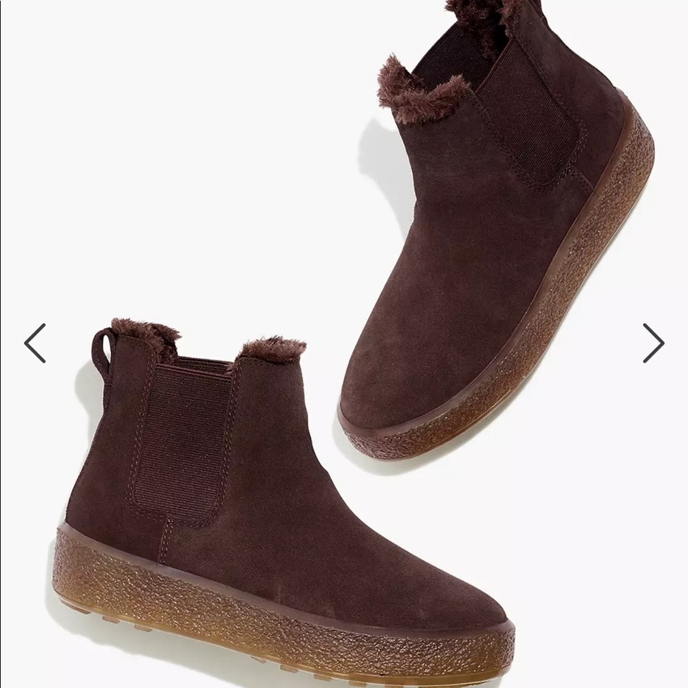 Madewell toasty Chelsea booties! Love them-never worn!